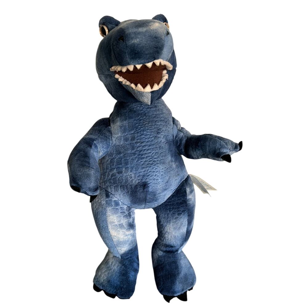 Build a Bear TYRANNOSAURUS T- REX 18” BLUE TIE DYED Plush Dinosaur